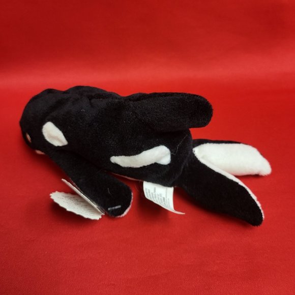 Coca Cola Whale With Coke Bottle Bean Bag Plush Stuff Toy 1997 - Picture 5 of 13